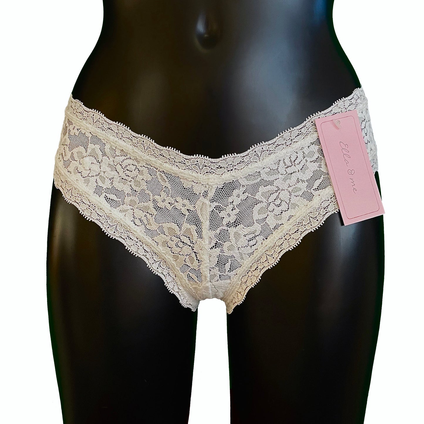 Signature Lace Brazilian Fit Knicker - Ivory
