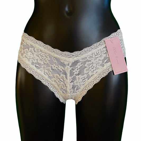 Signature Lace Brazilian Fit Knicker - Ivory