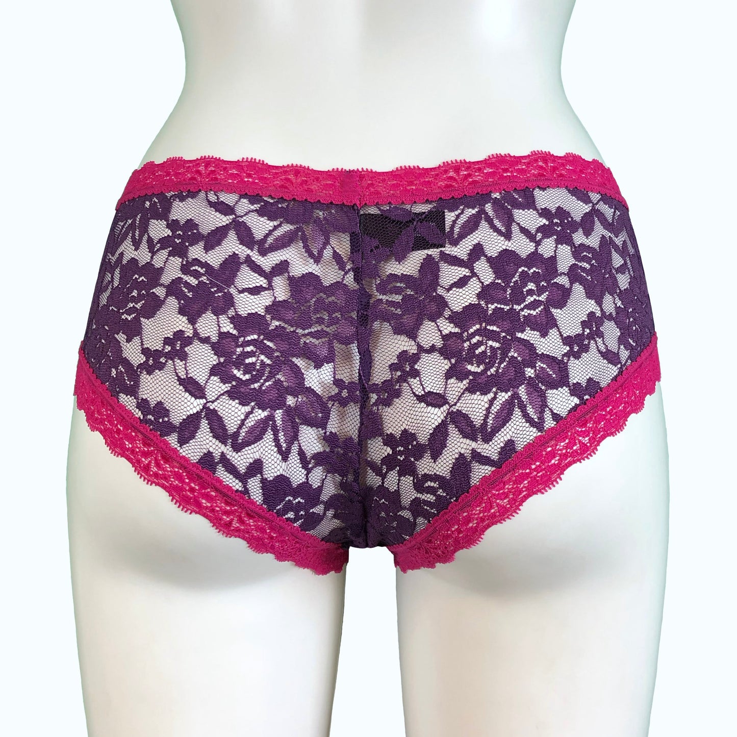 Signature Lace Classic Fit Knicker - Violet & Raspberry