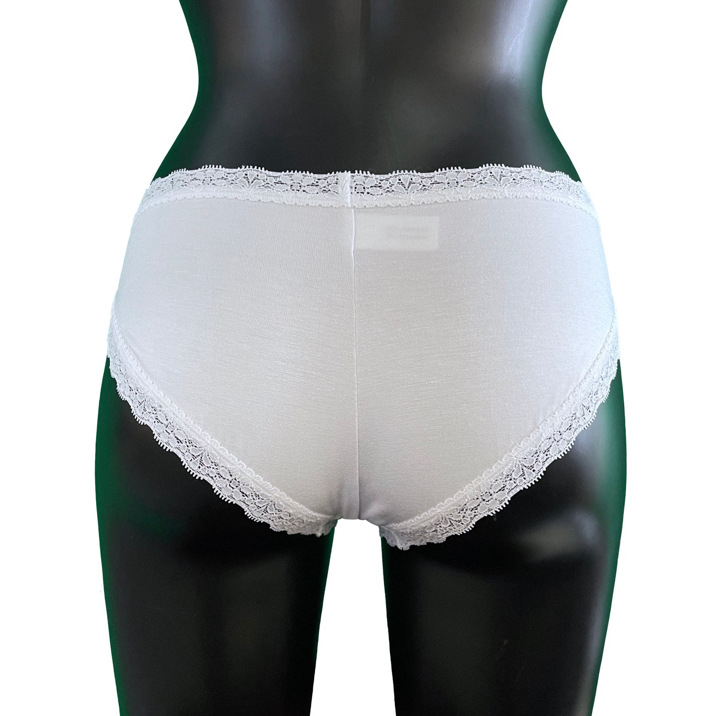 Soft Bamboo Jersey High Leg Knicker - White